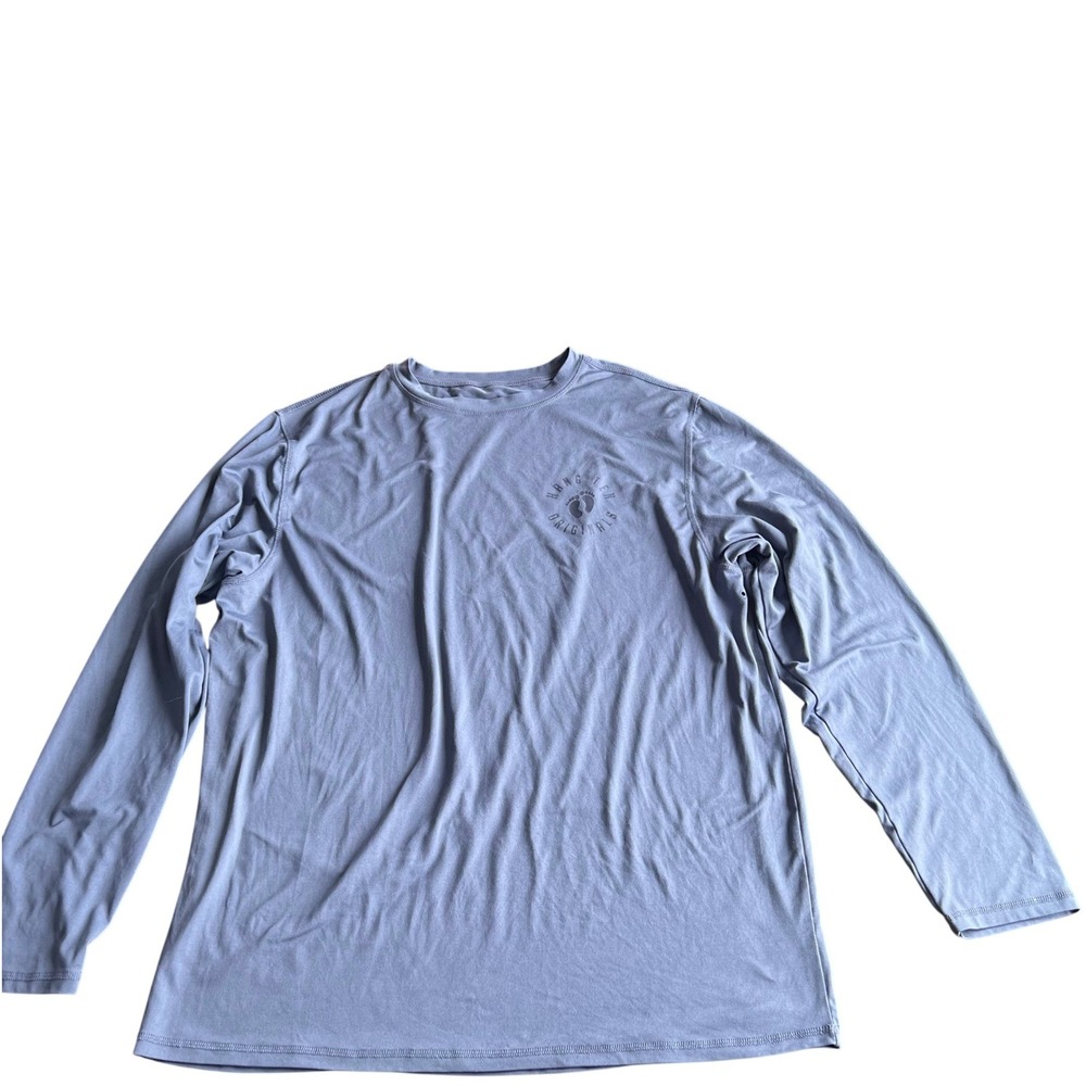 Hang Ten Mens UV Protection UPF 50 Long Sleeve Shirt XL Blue Drain Holes Surf